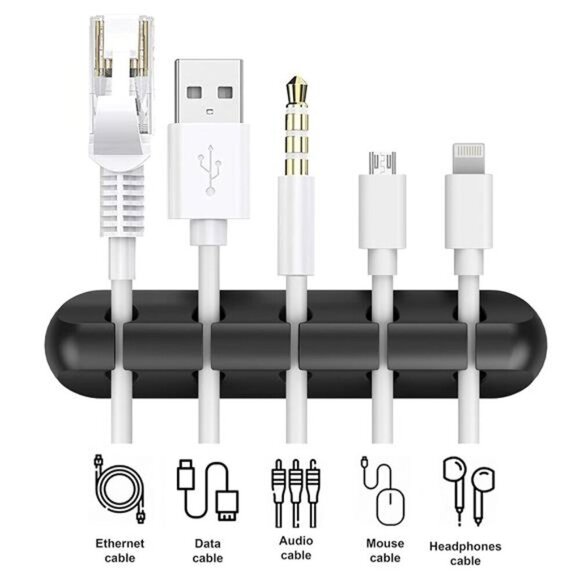 Cable Organizer Clips Adhesive Cord Holder Wire Management for Desk Car Home - Picture 3 of 8